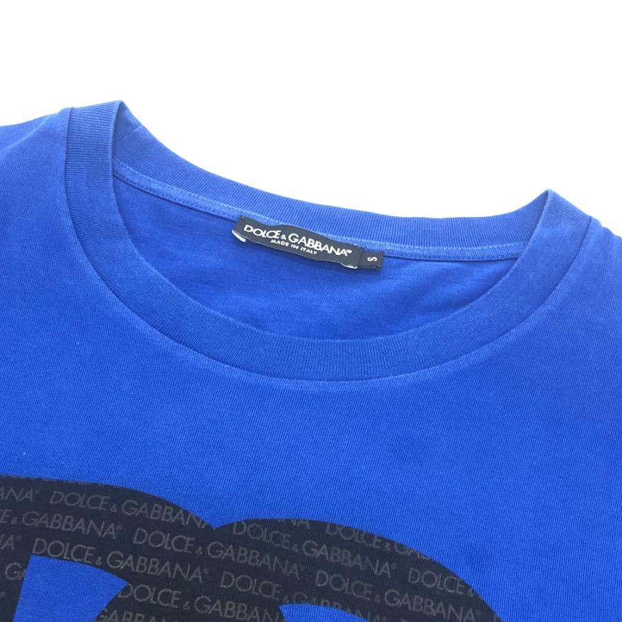 DOLCE&GABBANA ドルチェアンドガッバーナ G8PB8T HU7MA フロントビックDG 半袖 トップス アパレル Tシャツ 半袖Ｔシャツ ブルー 【中古】 |  | 02