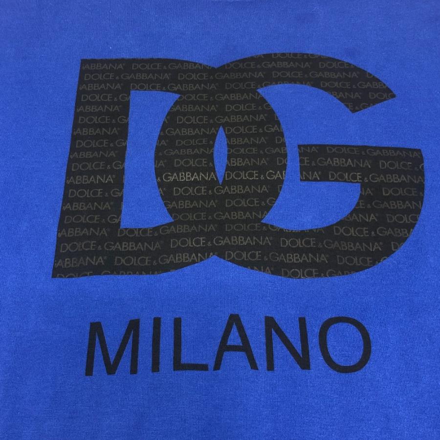 DOLCE&GABBANA ドルチェアンドガッバーナ G8PB8T HU7MA フロントビックDG 半袖 トップス アパレル Tシャツ 半袖Ｔシャツ ブルー 【中古】 |  | 05