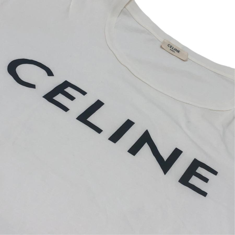 CELINE セリーヌ 2X308916G クラシックTシャツ アパレル トップス フロントロゴ 半袖Ｔシャツ ホワイト レディース【中古】 | CELINE | 05