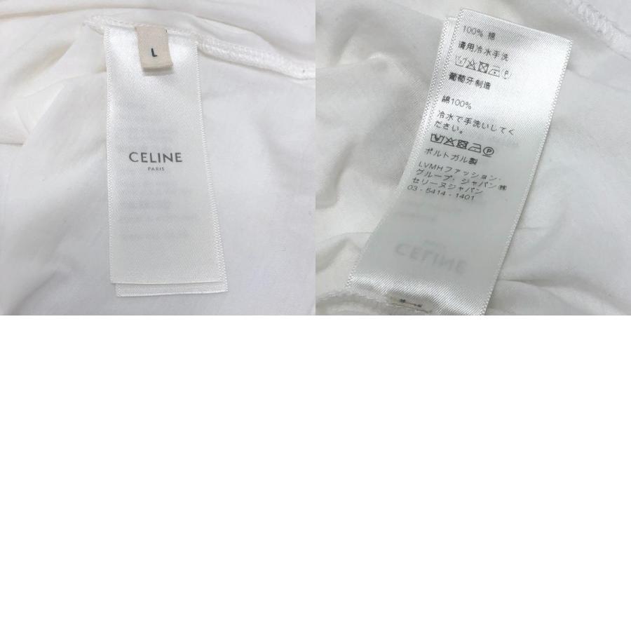CELINE セリーヌ 2X308916G クラシックTシャツ アパレル トップス フロントロゴ 半袖Ｔシャツ ホワイト レディース【中古】 | CELINE | 09