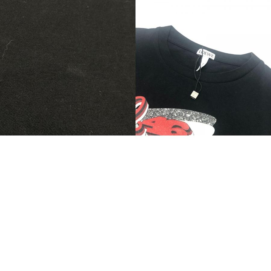 LOEWE ロエベ アパレル トップス プリント Tシャツ サテライト 人工衛星モチーフ 半袖Ｔシャツ ブラック レディース【中古】 | LOEWE | 09