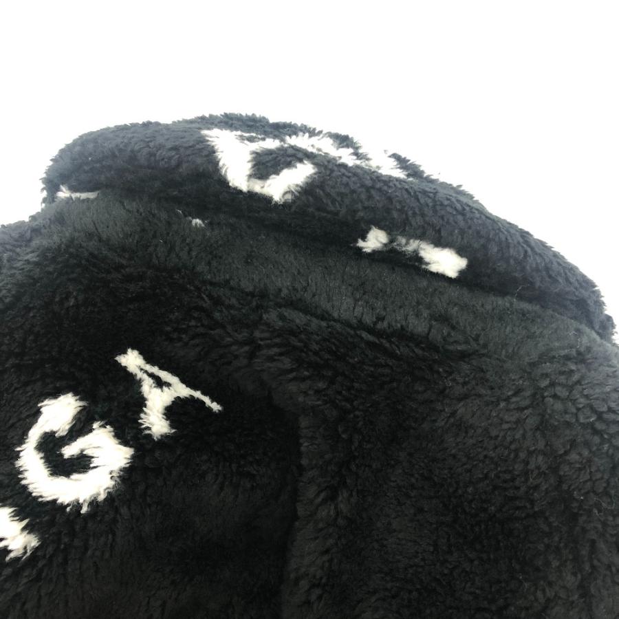 BALENCIAGA バレンシアガ 595827 ロゴ総柄 オーバーサイズ アパレル アウター フェイクファー ロングコート ブラック メンズ【中古】 | BALENCIAGA | 03
