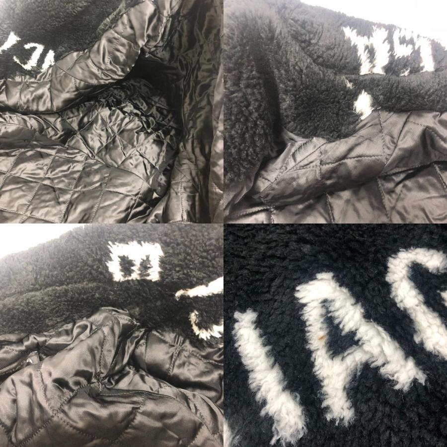 BALENCIAGA バレンシアガ 595827 ロゴ総柄 オーバーサイズ アパレル アウター フェイクファー ロングコート ブラック メンズ【中古】 | BALENCIAGA | 08