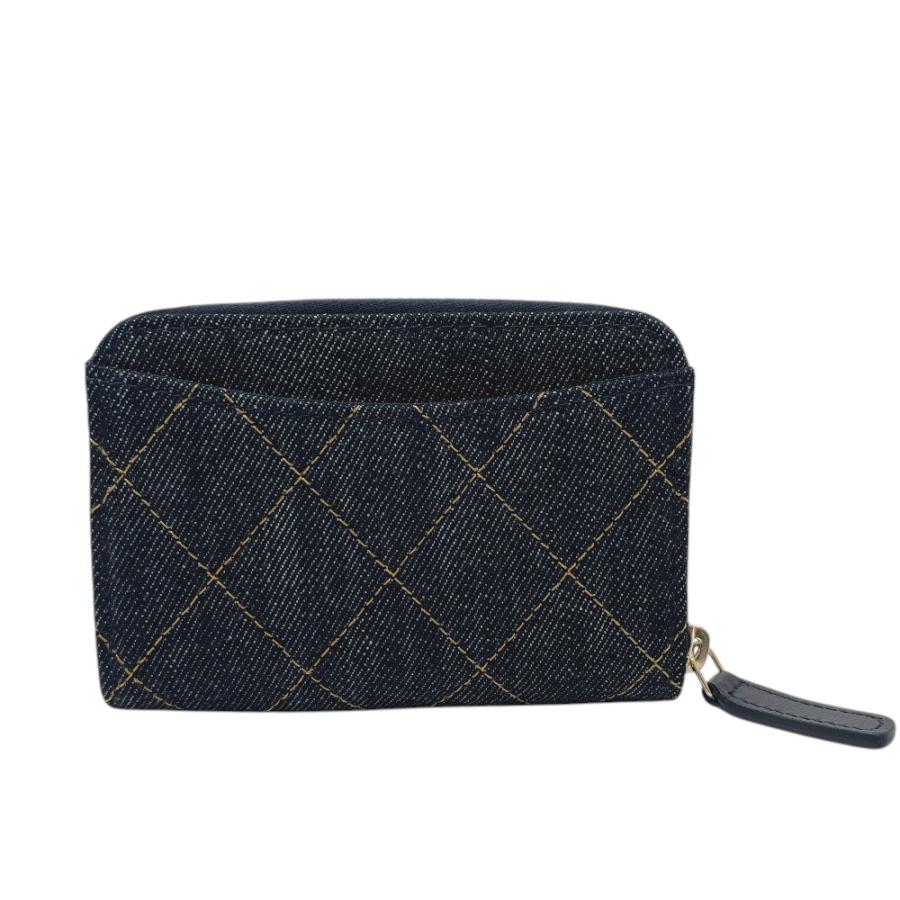 未使用 CHANEL シャネル AP0216 クラシック ジップ コインパース 財布 ウォレット マトラッセ コインケース ブルー メンズ【中古】 | CHANEL | 01