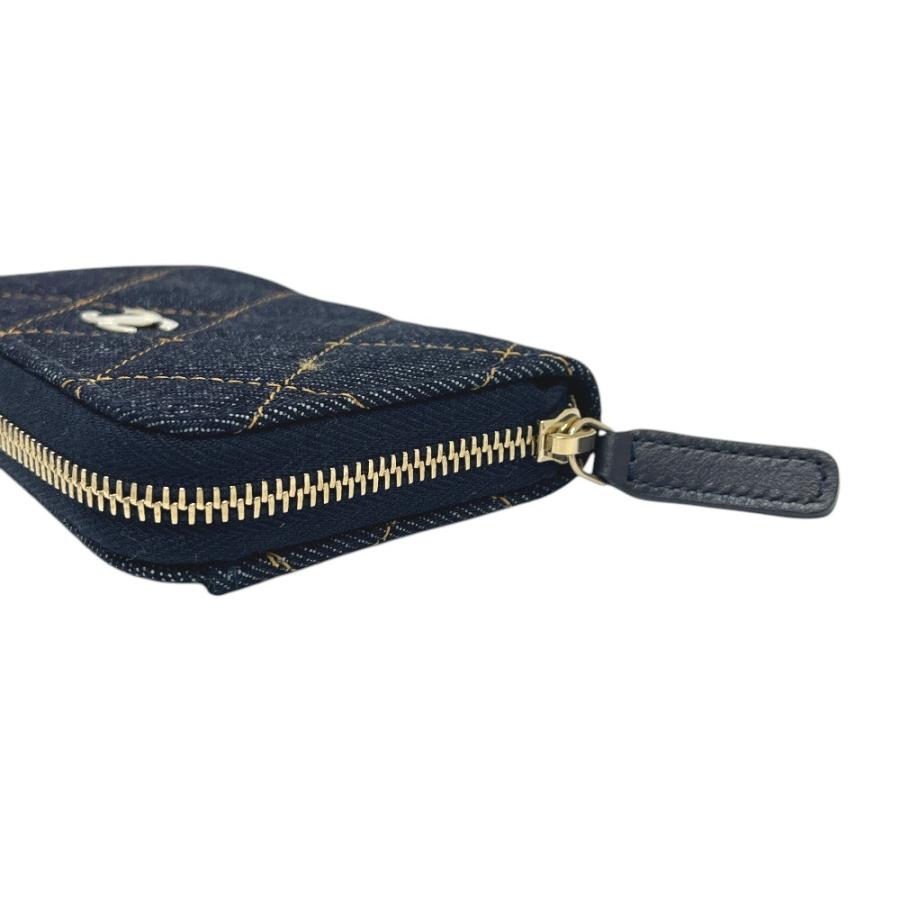 未使用 CHANEL シャネル AP0216 クラシック ジップ コインパース 財布 ウォレット マトラッセ コインケース ブルー メンズ【中古】 | CHANEL | 04