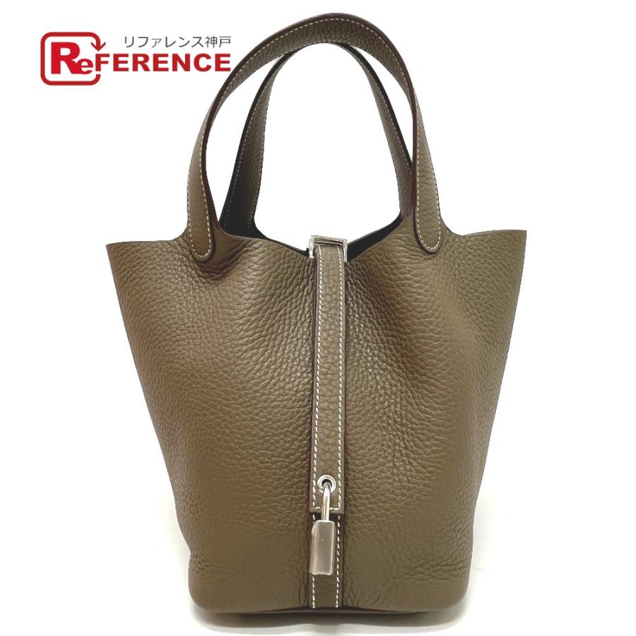 未使用 HERMES エルメス 056289CK ピコタンロックPM ピコタンロック PM カバン ハンドバッグ エトゥープ SV金具 レディース【中古】 | HERMES
