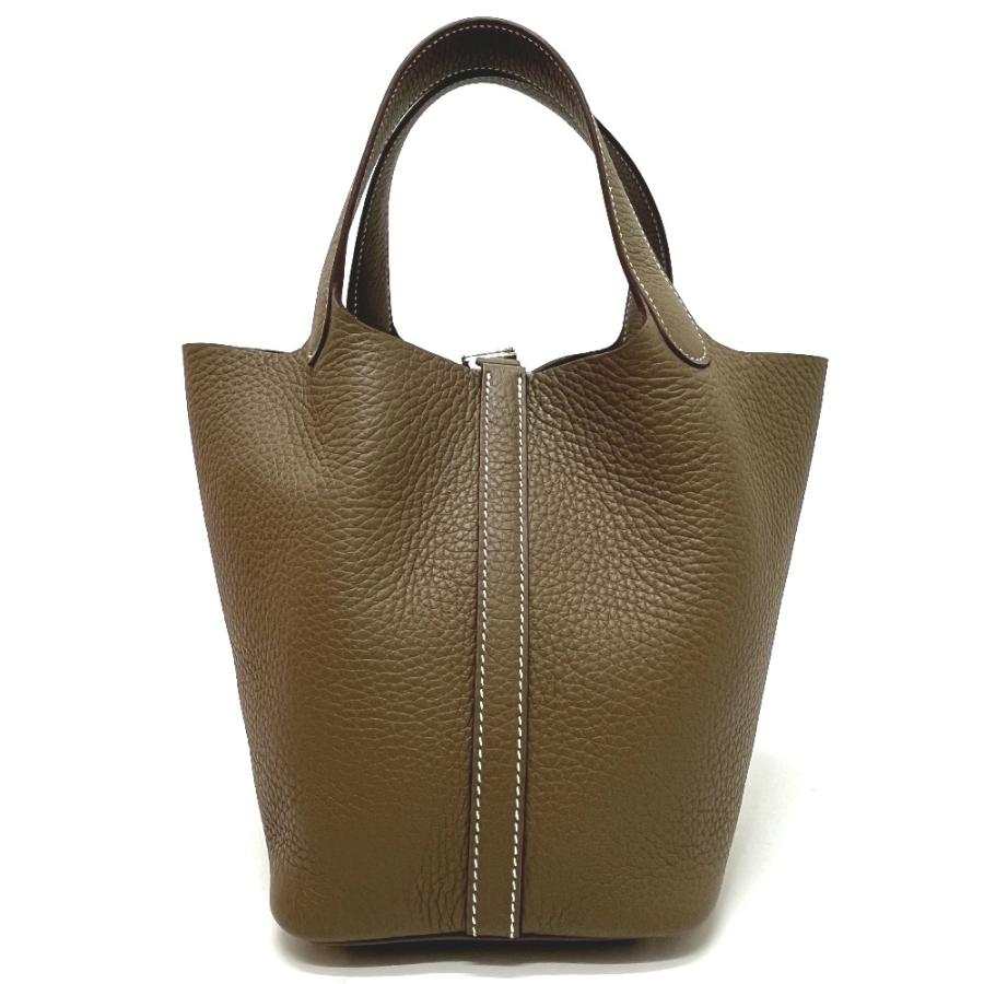 未使用 HERMES エルメス 056289CK ピコタンロックPM ピコタンロック PM カバン ハンドバッグ エトゥープ SV金具 レディース【中古】 | HERMES | 01