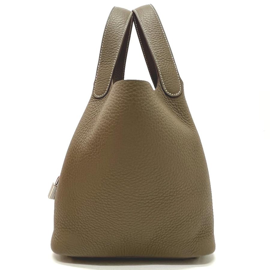 未使用 HERMES エルメス 056289CK ピコタンロックPM ピコタンロック PM カバン ハンドバッグ エトゥープ SV金具 レディース【中古】 | HERMES | 02