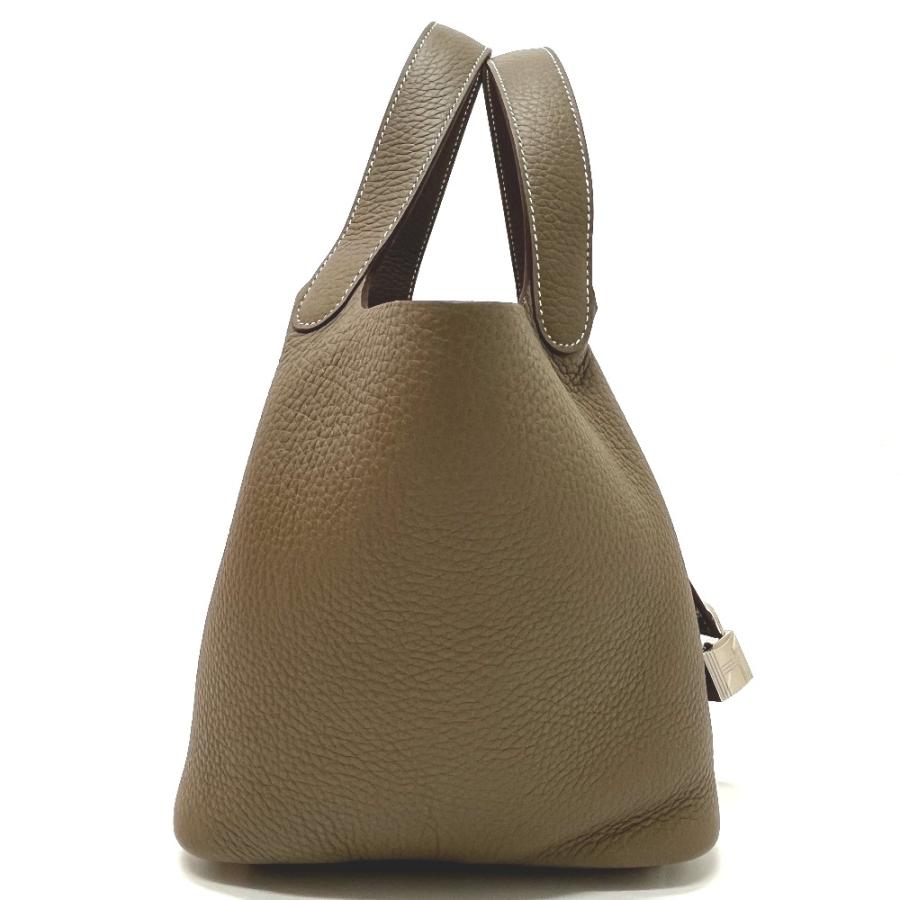 未使用 HERMES エルメス 056289CK ピコタンロックPM ピコタンロック PM カバン ハンドバッグ エトゥープ SV金具 レディース【中古】 | HERMES | 03