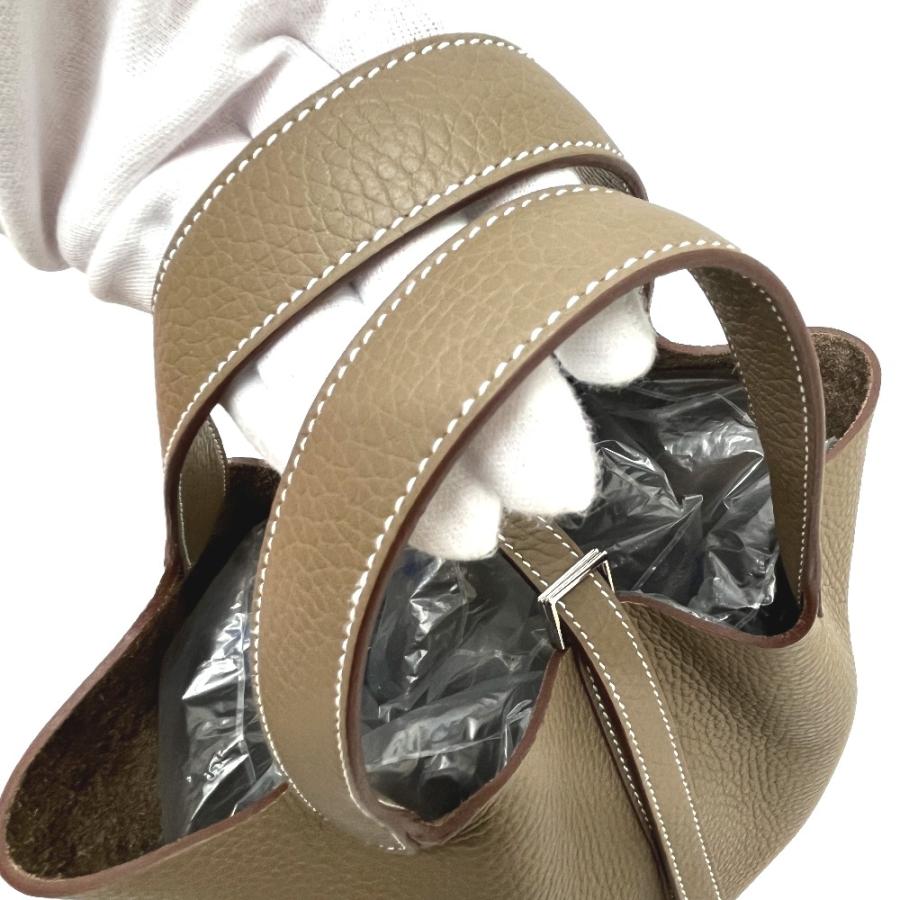 未使用 HERMES エルメス 056289CK ピコタンロックPM ピコタンロック PM カバン ハンドバッグ エトゥープ SV金具 レディース【中古】 | HERMES | 07