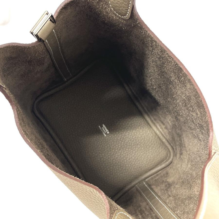 未使用 HERMES エルメス 056289CK ピコタンロックPM ピコタンロック PM カバン ハンドバッグ エトゥープ SV金具 レディース【中古】 | HERMES | 08