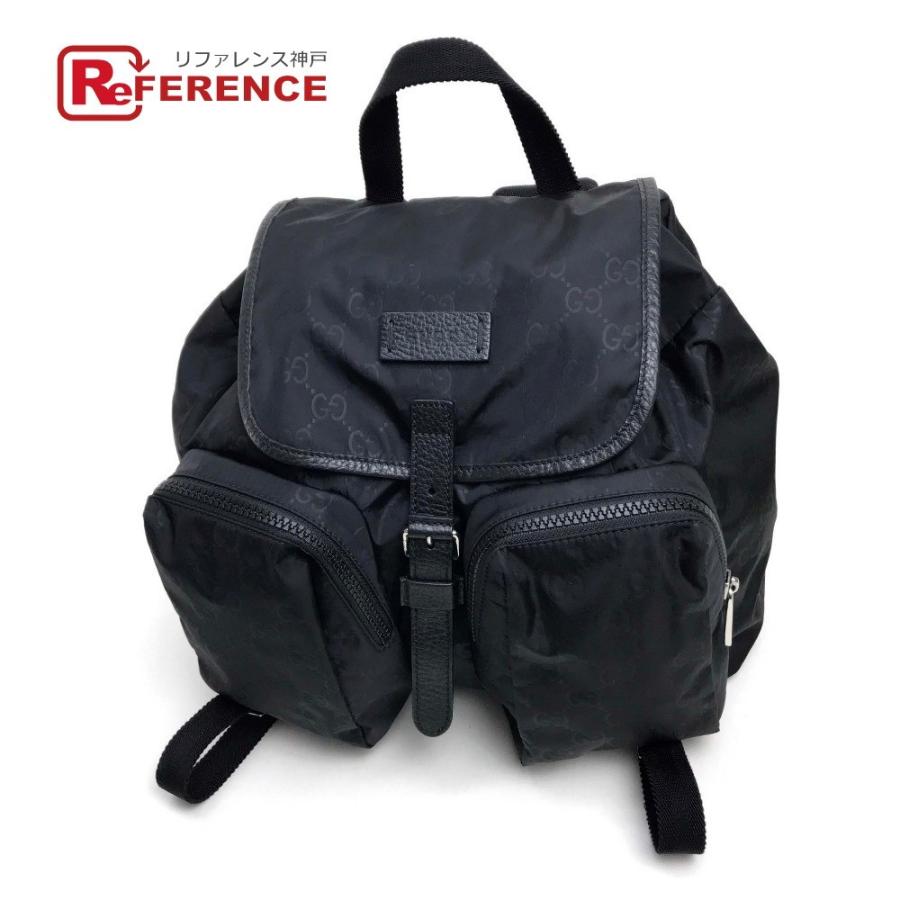 Gucci グッチ Gg柄 メンズ レディース リュック デイパック ブラック ユニセックス 中古 G 17 リファレンス コレクション 通販 Yahoo ショッピング
