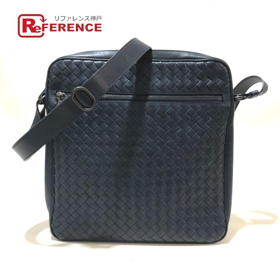 Bottega Veneta ボッテガヴェネタ イントレチャート ショルダーバッグ ネイビー系 メンズ 中古 G 51 リファレンス コレクション 通販 Yahoo ショッピング