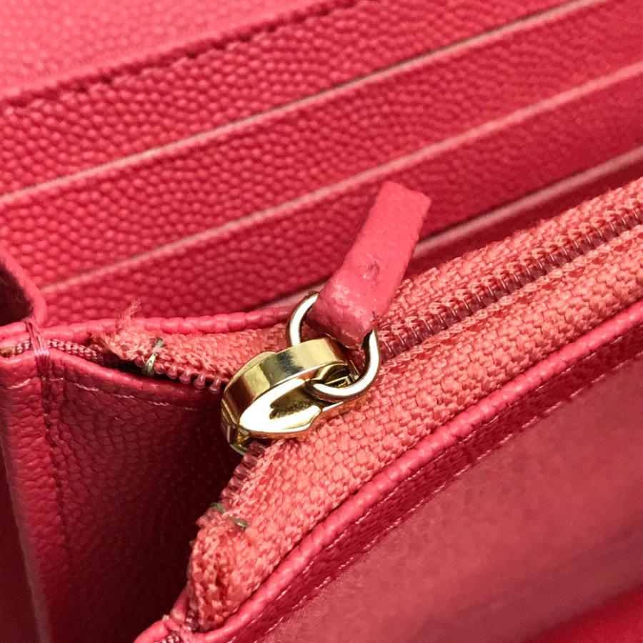 美品 CHANELシャネル A80971 2つ折り長財布 CC マドモアゼル 長財布 