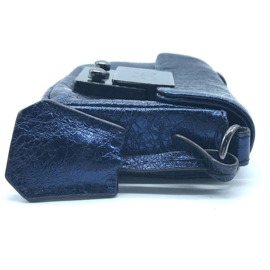 Anya Hindmarch アニヤハインドマーチ Tiny Tim タイニー ティム メタリック コンパクト 2wayバッグ ブルー系 レディース 中古 G 0310 4 リファレンス コレクション 通販 Yahoo ショッピング