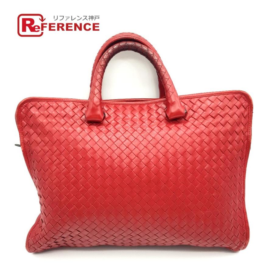 Bottega Veneta ボッテガヴェネタ 2495 イントレチャート ビジネスバッグ レッド メンズ 中古 G 0725 3 リファレンス コレクション 通販 Yahoo ショッピング