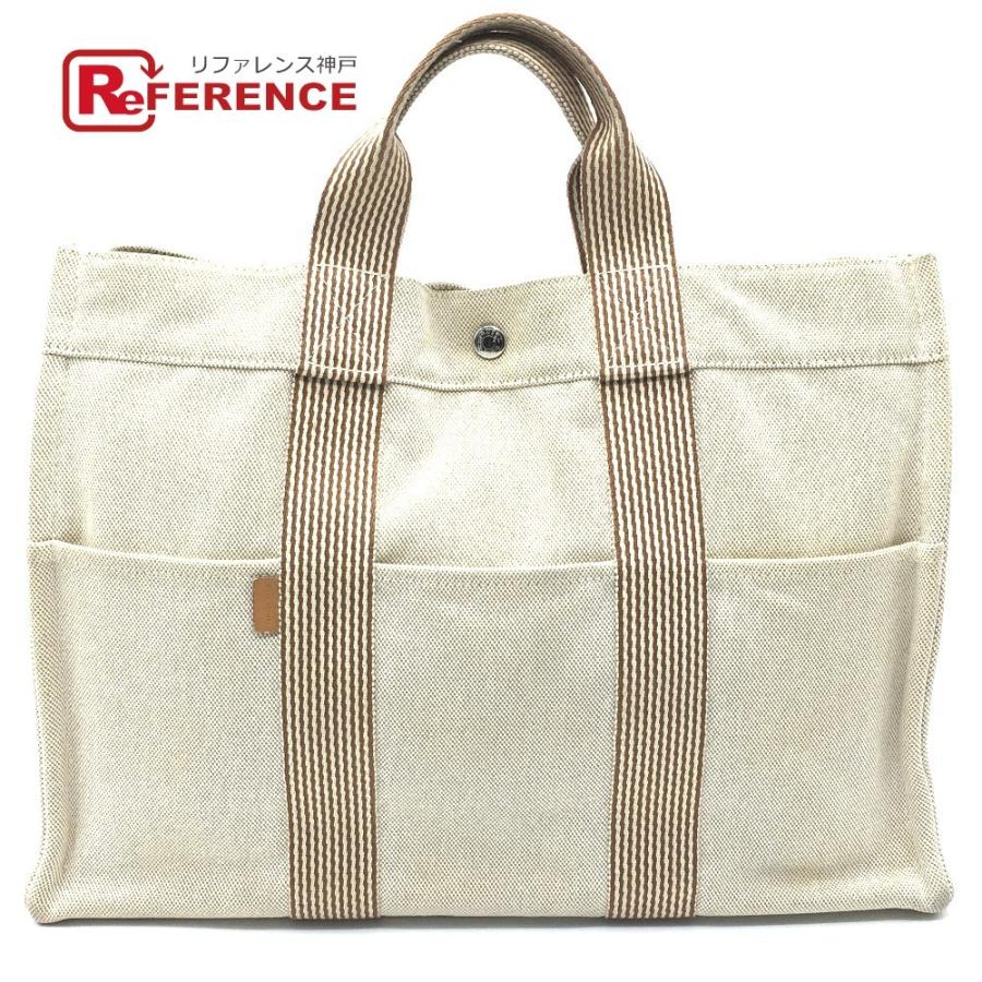 Hermes エルメス ニューフールトゥmm メンズ レディース トートバッグ ブラウン ナチュラル ユニセックス 中古 G 0925 30 リファレンス コレクション 通販 Yahoo ショッピング