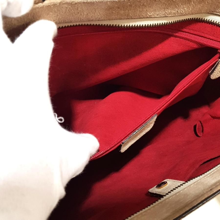 BVLGARI ブルガリ ブルガリブルガリ 2WAY ショルダーバッグ トートバッグ スエード レディース ベージュ×ゴールド金具 | BVLGARI | 11