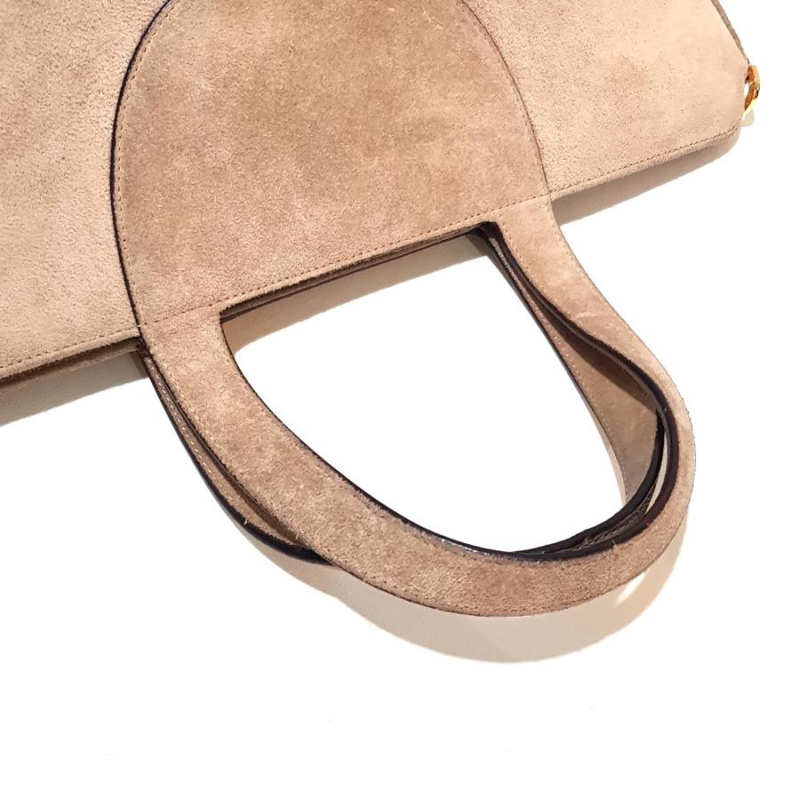 BVLGARI ブルガリ ブルガリブルガリ 2WAY ショルダーバッグ トートバッグ スエード レディース ベージュ×ゴールド金具 | BVLGARI | 07