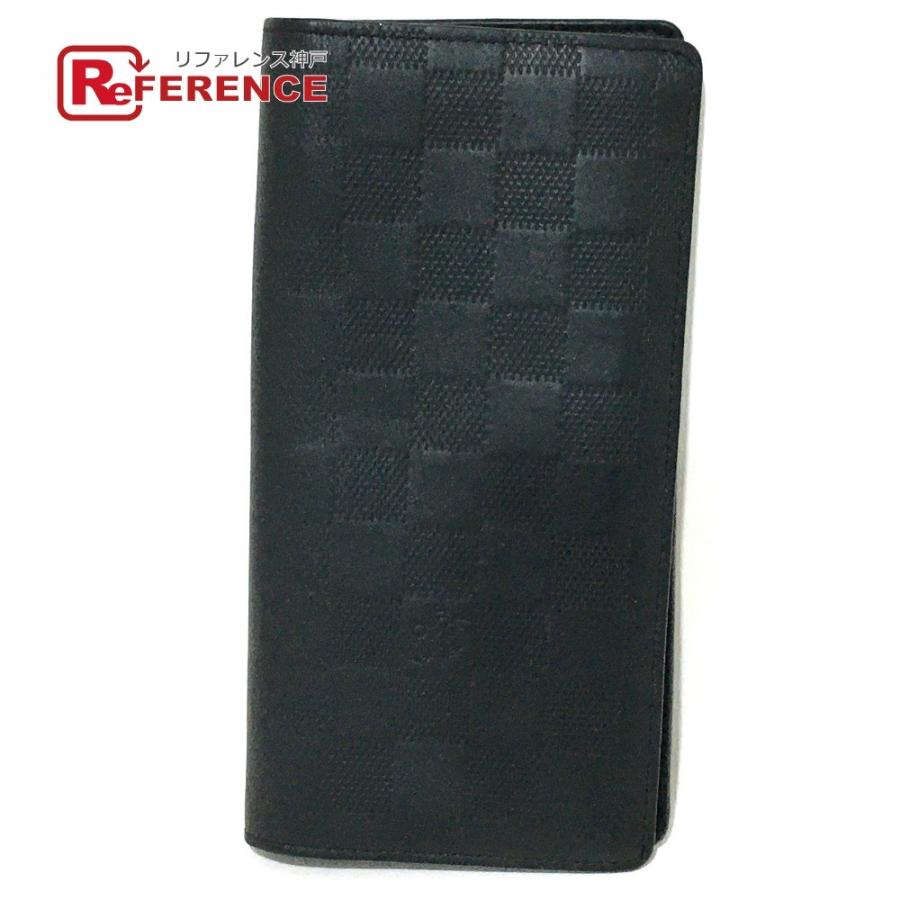 Louis Vuitton ルイヴィトン N ポルトフォイユ ブラザ ダミエ アンフィニ 二つ折り財布 小銭入れあり オニキス ブラック メンズ 中古 G 1010 38 リファレンス コレクション 通販 Yahoo ショッピング