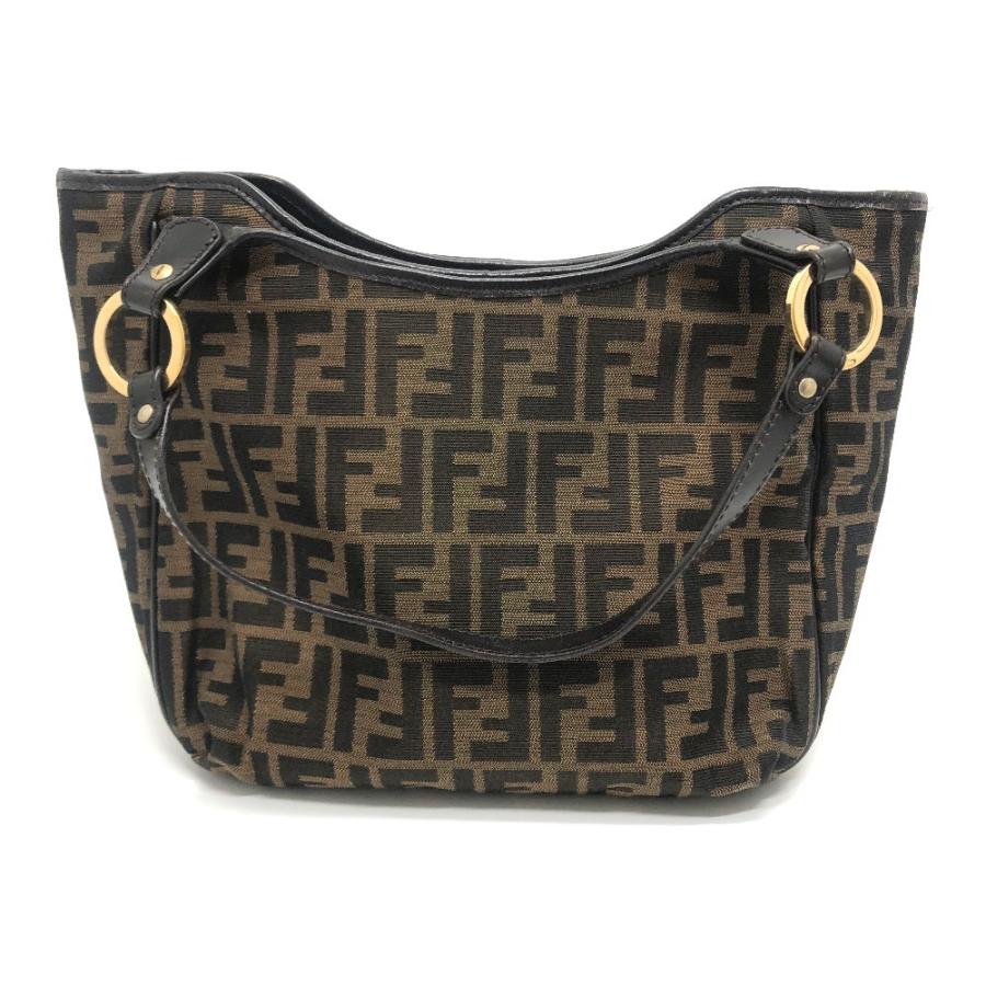 FENDI フェンディ 8BH156 ズッカ ロゴ ロゴチャーム 肩掛け トート FENDI フェンディ 8BH156 ズッカ ロゴ ロゴチャーム 肩掛け トート