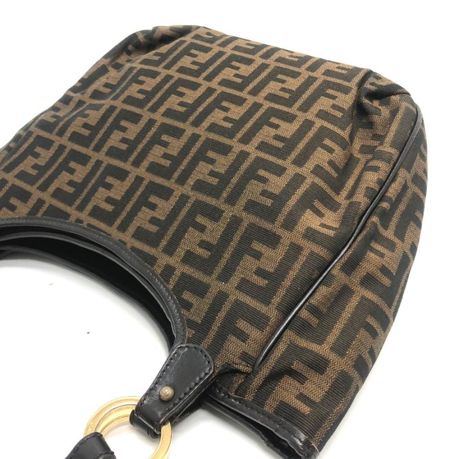 FENDI フェンディ 8BH156 ズッカ ロゴ ロゴチャーム 肩掛け トート FENDI フェンディ 8BH156 ズッカ ロゴ ロゴチャーム 肩掛け トート