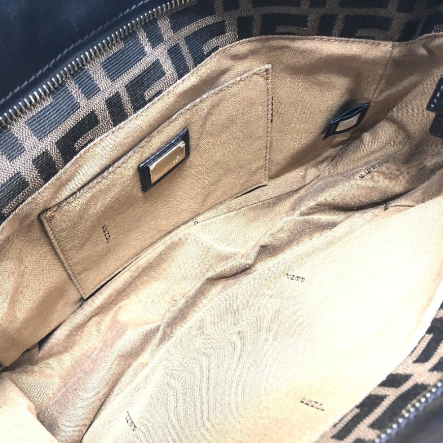 FENDI フェンディ 8BH156 ズッカ ロゴ ロゴチャーム 肩掛け トート FENDI フェンディ 8BH156 ズッカ ロゴ ロゴチャーム 肩掛け トート