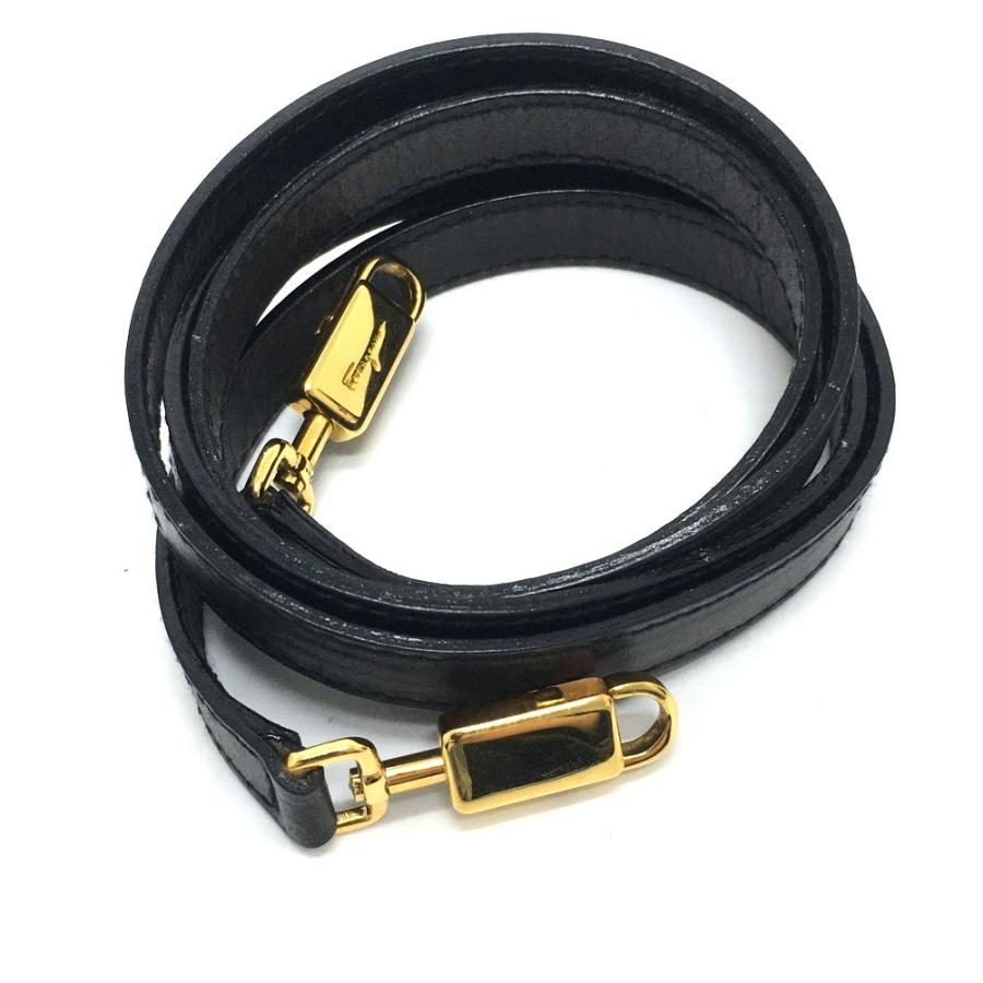 Salvatore Ferragamo サルヴァトーレフェラガモ 肩掛け ガンチーニ 2WAY ショルダーバッグ ショルダーバッグ レザー ブラック【中古】 |  | 10
