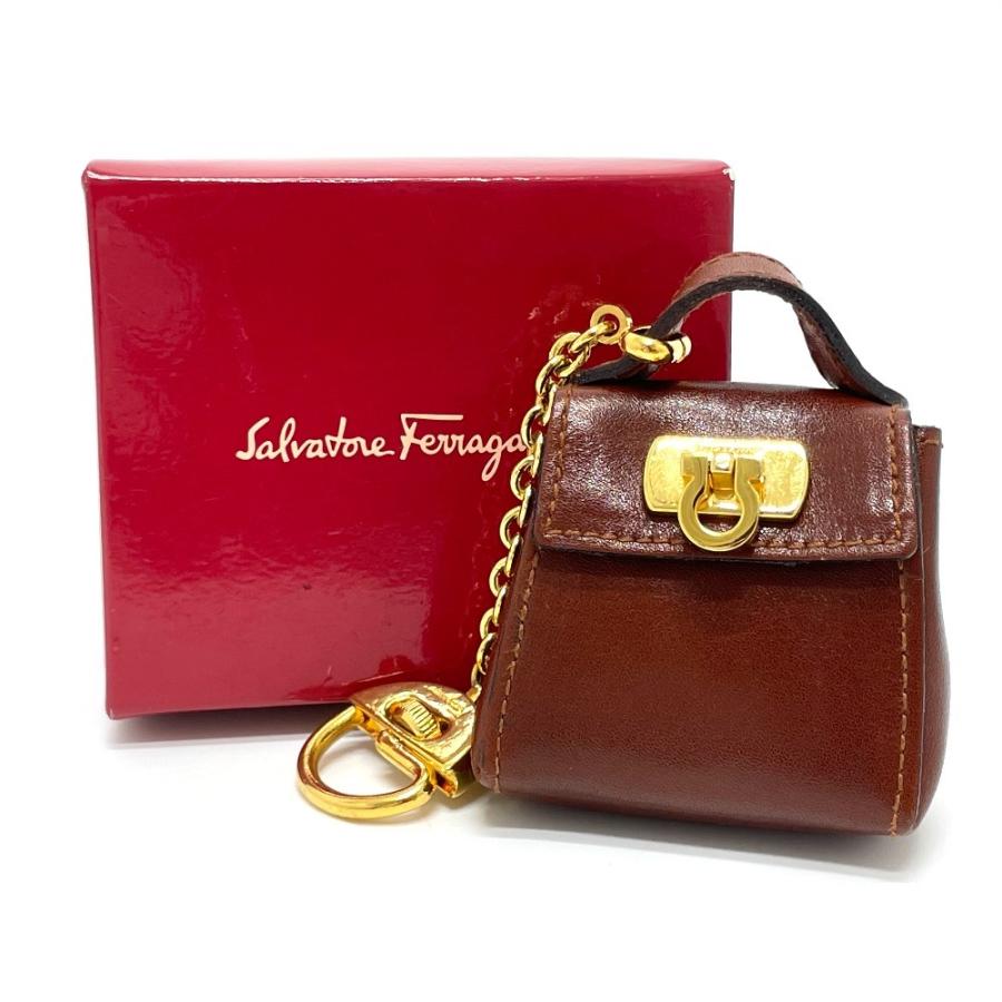 Salvatore Ferragamo サルヴァトーレフェラガモ バッグモチーフ ガンチーニ バッグチャーム レザー |  | 10