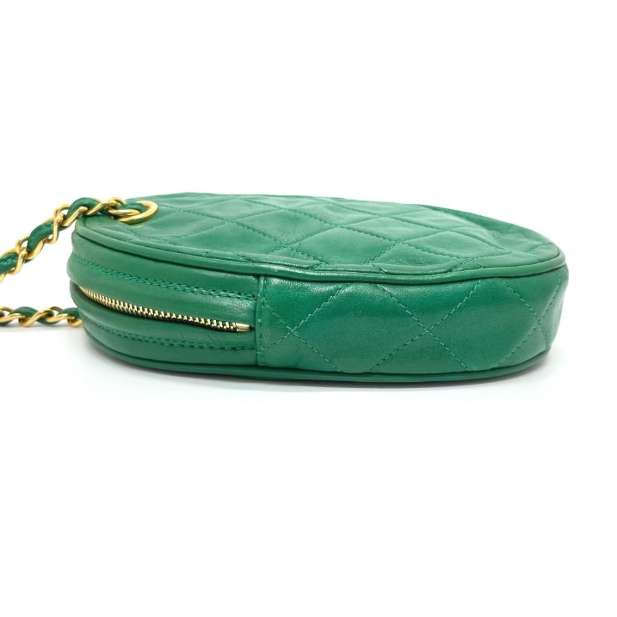 CHANEL シャネル CC ココチャーム ミニマトラッセ チェーンショルダー 肩掛け ショルダーバッグ ラムスキン グリーン レディース【中古】 | CHANEL | 02