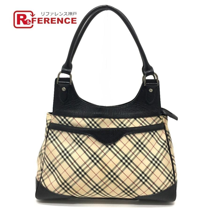 BURBERRY バーバリー ノヴァチェック トート セミショルダーバッグ 通学 PVC/レザー レディース ベージュ | BURBERRY