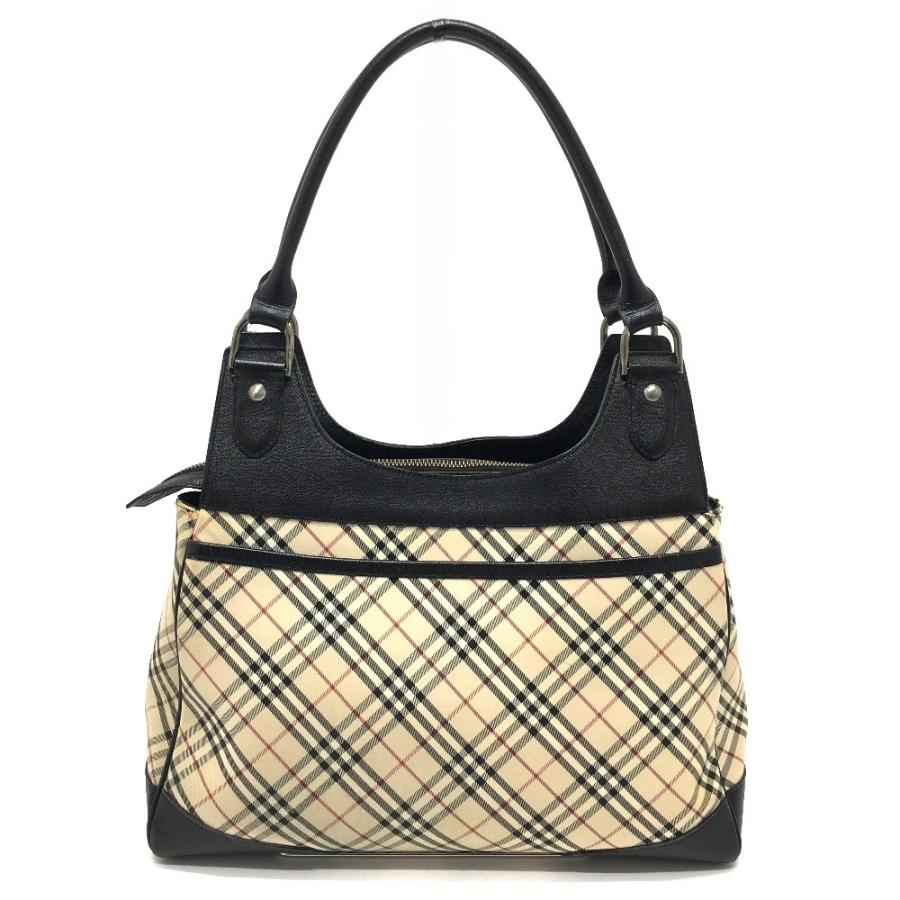 BURBERRY バーバリー ノヴァチェック トート セミショルダーバッグ 通学 PVC/レザー レディース ベージュ | BURBERRY | 01