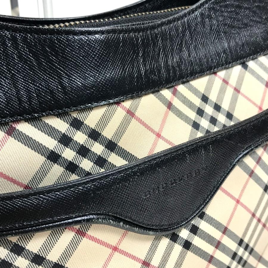BURBERRY バーバリー ノヴァチェック トート セミショルダーバッグ 通学 PVC/レザー レディース ベージュ | BURBERRY | 07