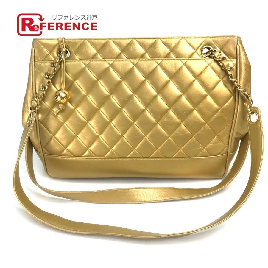 Chanel シャネル ココボール マトラッセ チェーントート ショルダーバッグ レディース ゴールドゴールド金具 G 21 リファレンス コレクション 通販 Yahoo ショッピング