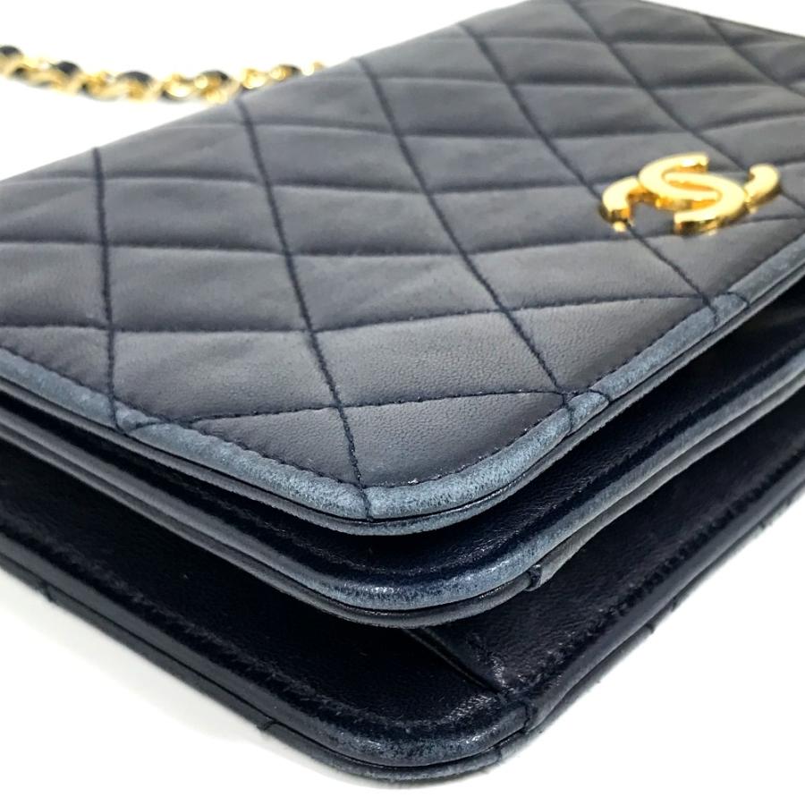 CHANEL シャネル CC ココマーク マトラッセ/肩掛け チェーンショルダー ショルダーバッグ ラムスキン ネイビー レディース【中古】 | CHANEL | 05