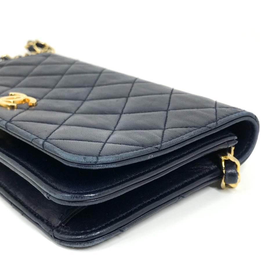 CHANEL シャネル CC ココマーク マトラッセ/肩掛け チェーンショルダー ショルダーバッグ ラムスキン ネイビー レディース【中古】 | CHANEL | 06