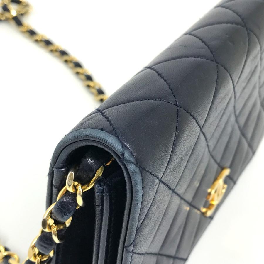 CHANEL シャネル CC ココマーク マトラッセ/肩掛け チェーンショルダー ショルダーバッグ ラムスキン ネイビー レディース【中古】 | CHANEL | 07