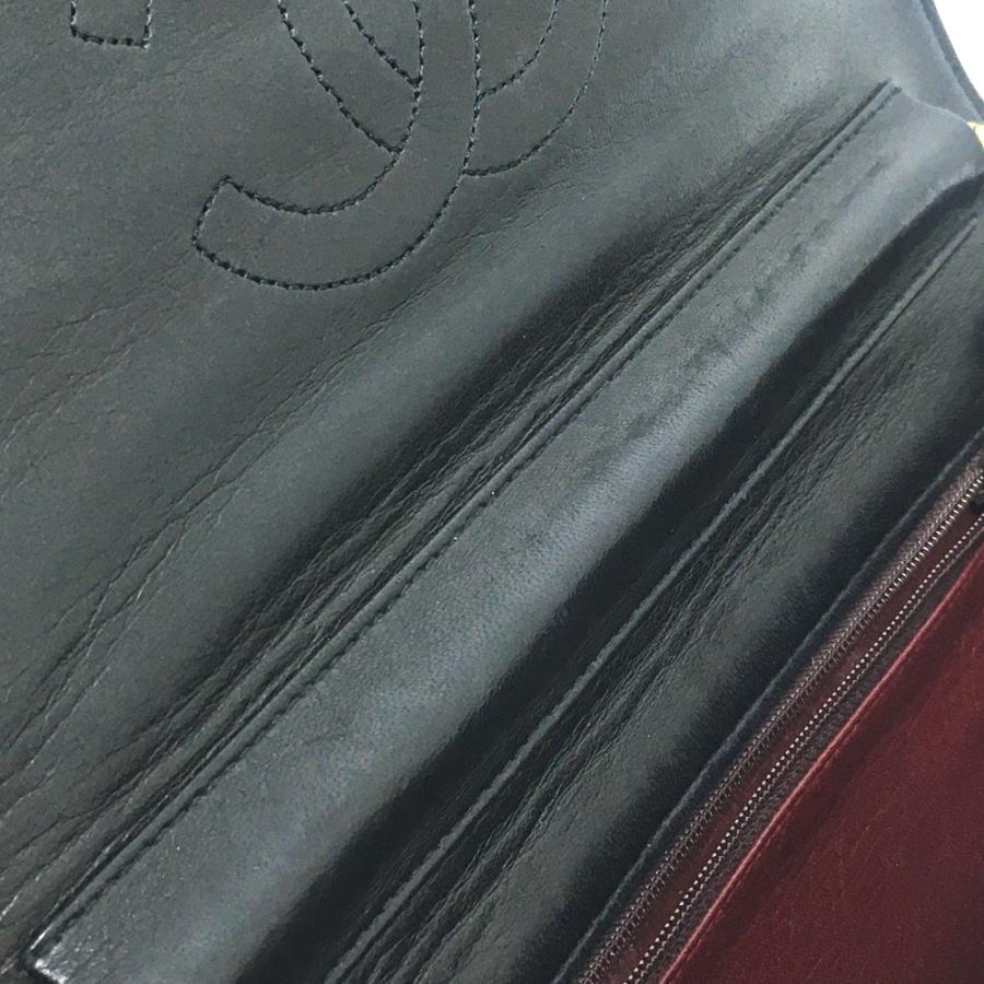 CHANEL シャネル ステッチ ココマーク チェーンバッグ ショルダーバッグ ラムスキン レディース ブラック×ゴールド金具 | CHANEL | 04