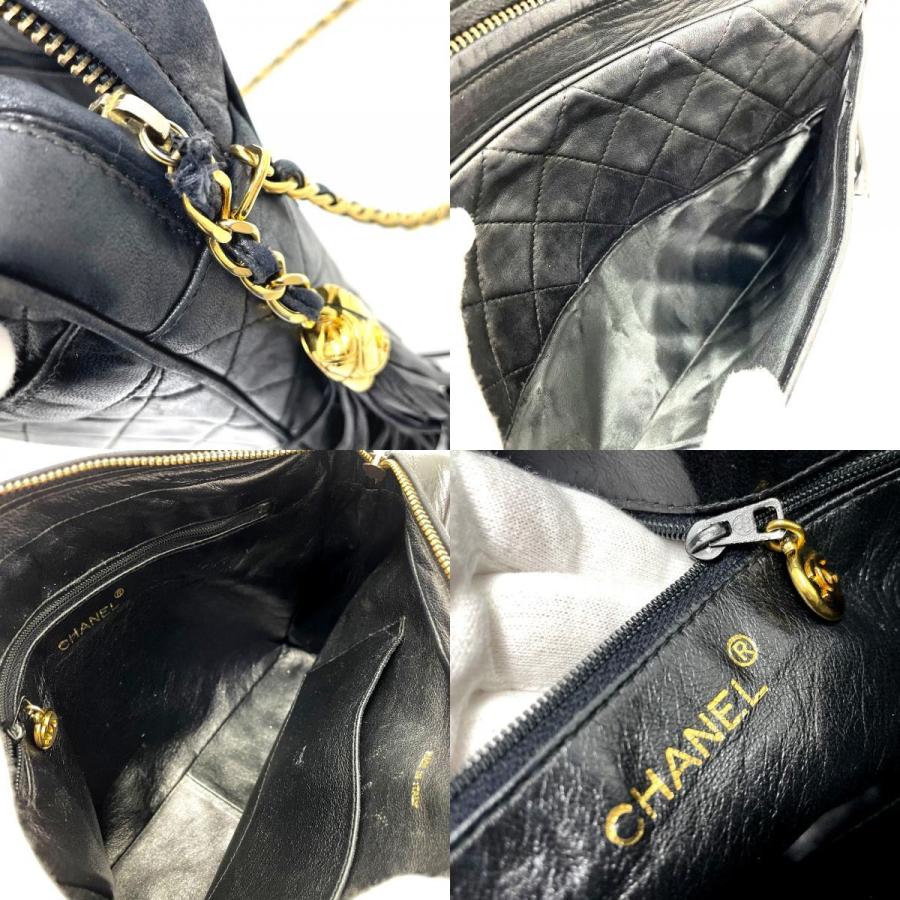 CHANEL シャネル CC ココマーク マトラッセ フリンジ シングル