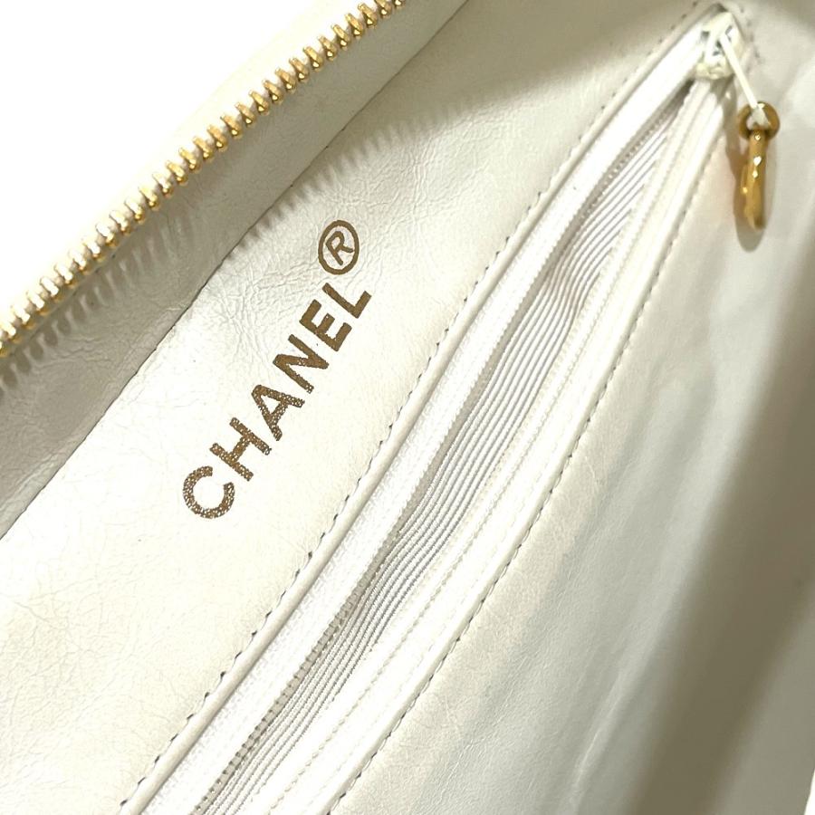 CHANEL シャネル CCココマーク マトラッセ ロゴ トートバッグ ハンドバッグ キャンバス レディース アイボリー系 | CHANEL | 08