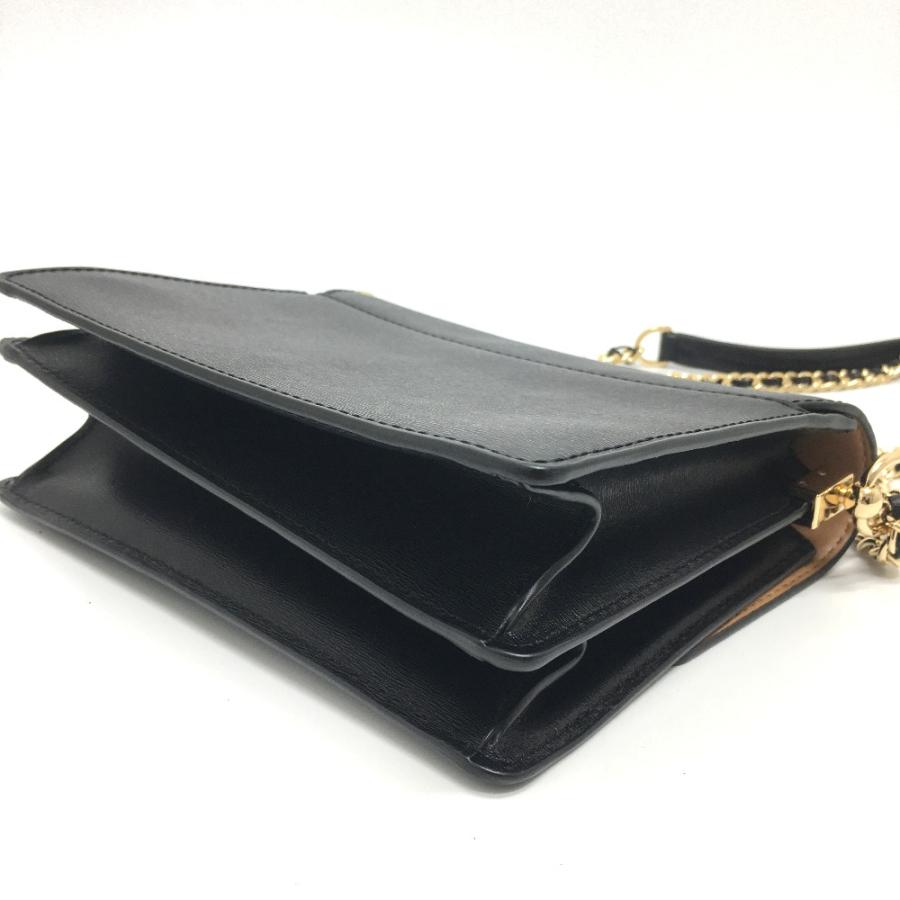 トリーバーチ ハンドバッグ 2way レザー 黒 ブラック 金具ロゴ チェーン TORY BURCH 美品 Tory Burch トリーバーチ ロゴ チェーン