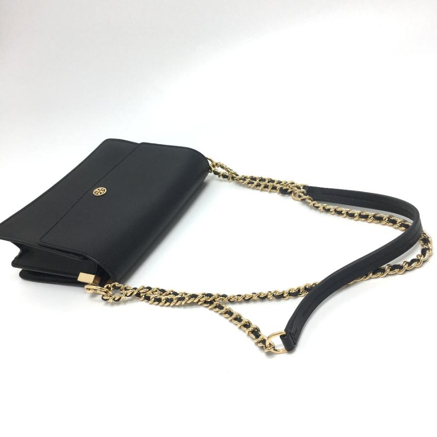 トリーバーチ ハンドバッグ 2way レザー 黒 ブラック 金具ロゴ チェーン TORY BURCH 1点限定 トリーバーチ アマンダ 2way ハンドバッグ