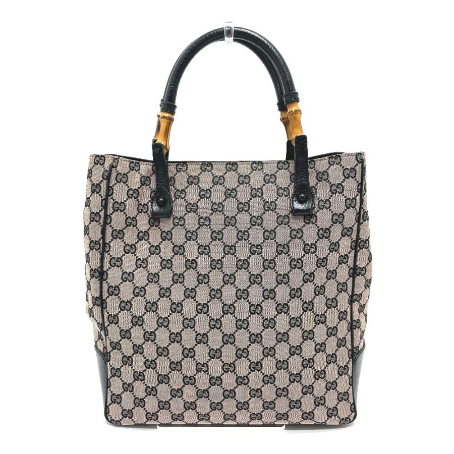 GUCCI グッチ 112530 GG柄 バンブー トートバッグ ハンドバッグ GG