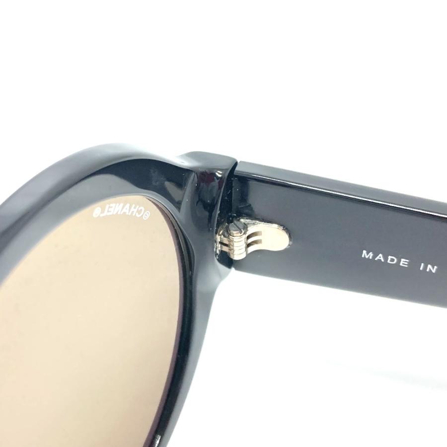 美品 CHANEL シャネル 5410-A テンプルロゴ ミラー サングラス プラスチック レディース ブラック | CHANEL | 10