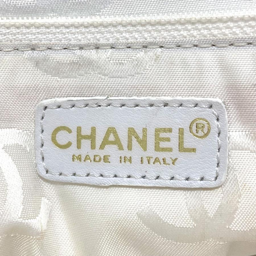CHANEL シャネル 手提げ カバン ハンドバッグ 肩掛け トートバッグ CC ココマーク ショルダーバッグ ホワイト レディース【中古】 | CHANEL | 11