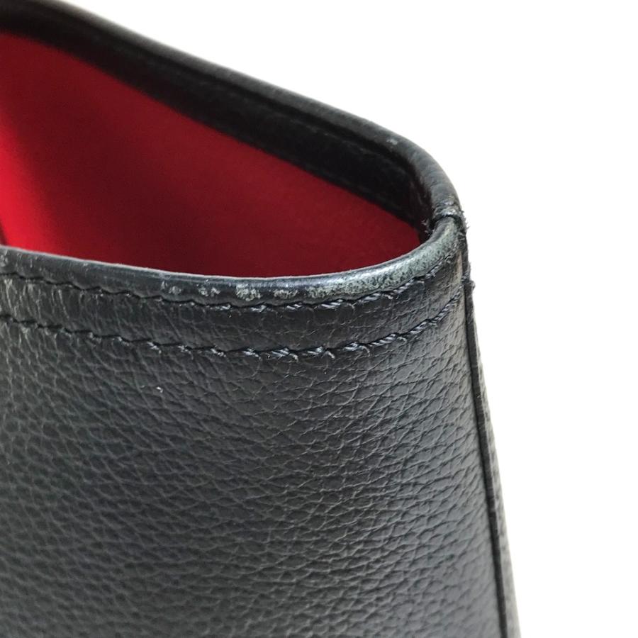 Christian Louboutin クリスチャンルブタン 1175113 ラージ カバタ ショルダーバッグ トートバッグ レザー ブラック×レッド 【中古】 | Christian Louboutin | 06