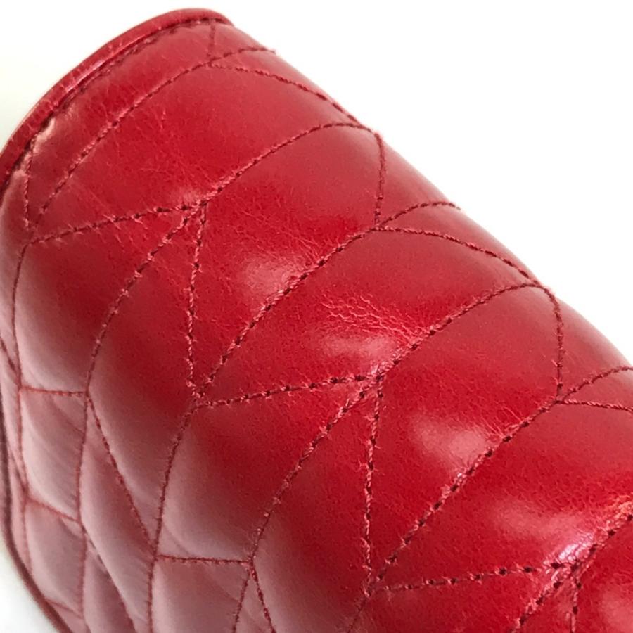 MIUMIU ミュウミュウ 5DH029 VIT.SHINE TRAPU クラッチ 斜め掛け 2WAY ショルダーバッグ ROSSO レッド レディース【中古】 | miu miu | 06