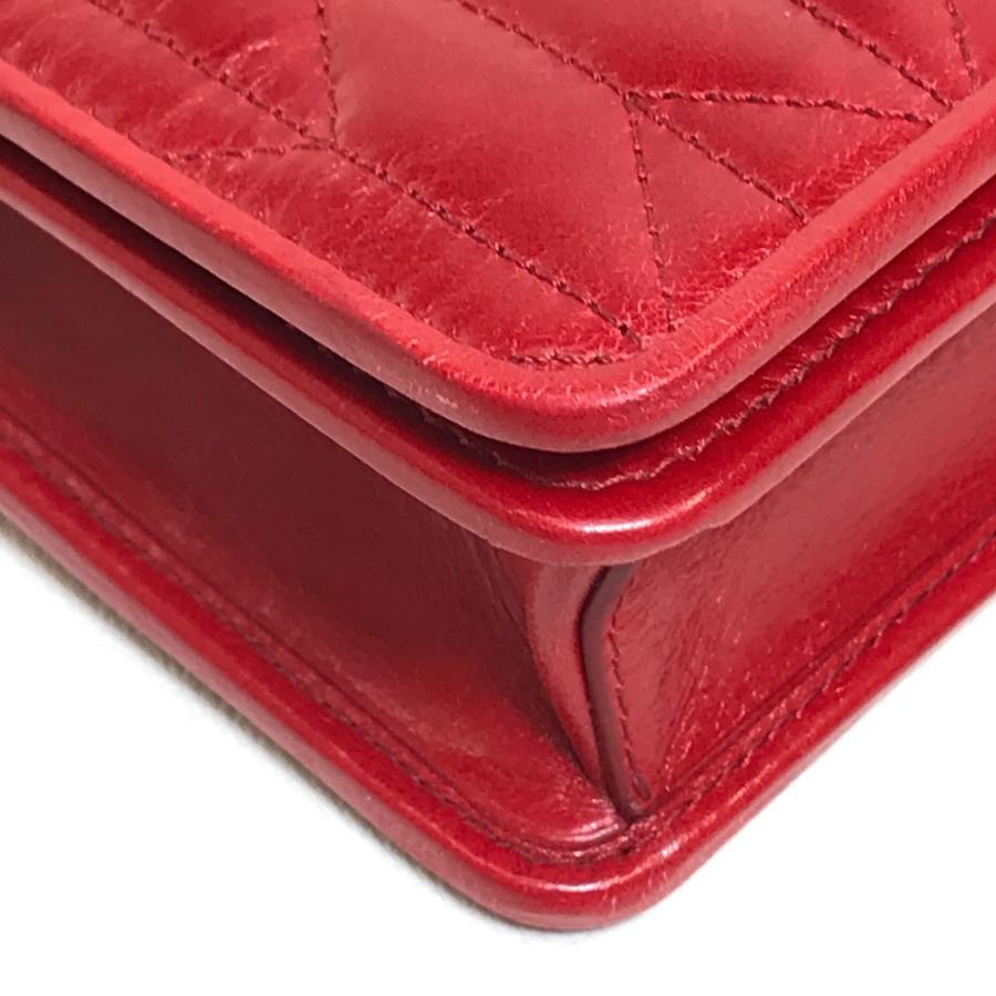 MIUMIU ミュウミュウ 5DH029 VIT.SHINE TRAPU クラッチ 斜め掛け 2WAY ショルダーバッグ ROSSO レッド レディース【中古】 | miu miu | 07