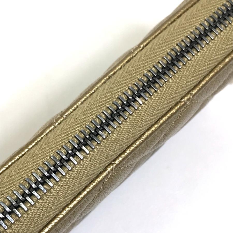 CHANEL シャネル マトラッセ 財布 ロングウォレット ラウンドファスナー グラデーション 長財布 ゴールド×ブラウン レディース【中古】 | CHANEL | 07