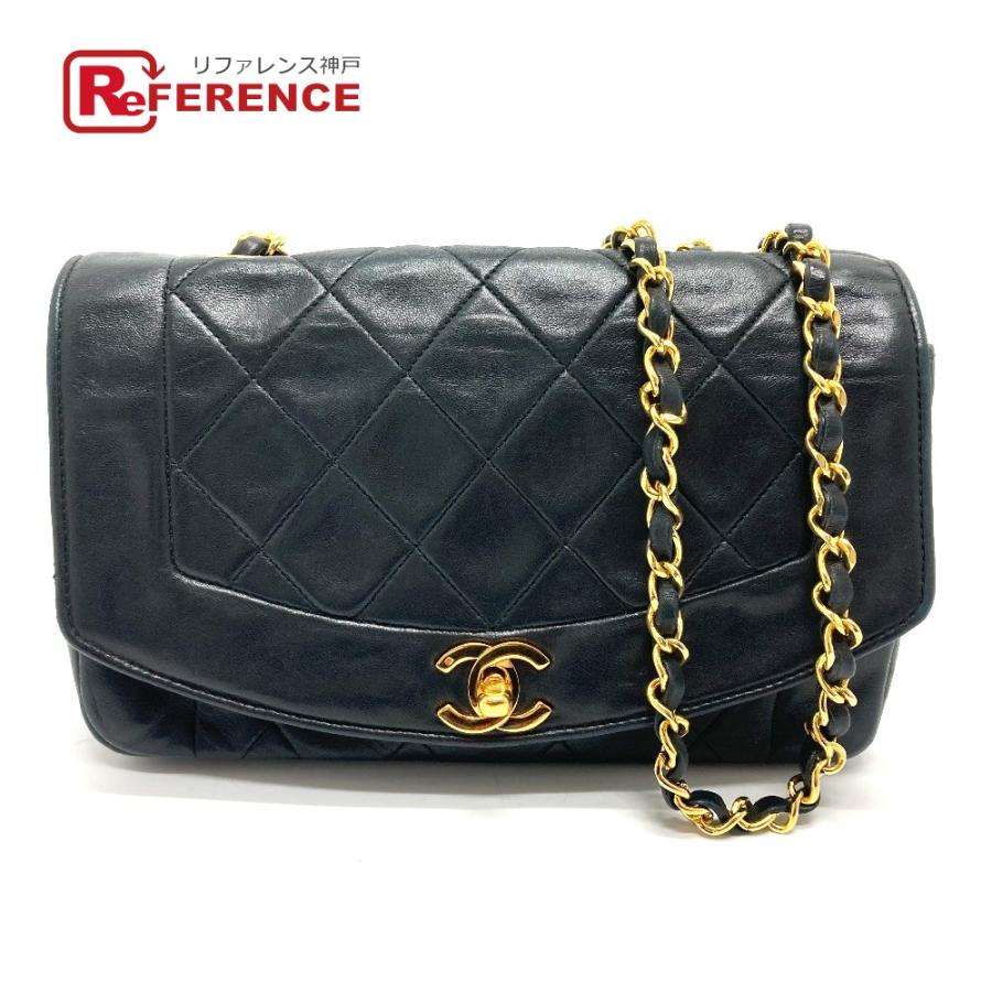 CHANEL シャネル ダイアナ22　ダイアナ 22 カバン シングルチェーン CCココマーク ショルダーバッグ ブラック レディース【中古】 | CHANEL